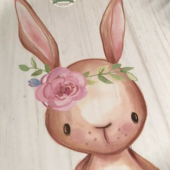 Rabbit Melamine Large Plate Tray Easter Spring - Picture 4 of 9